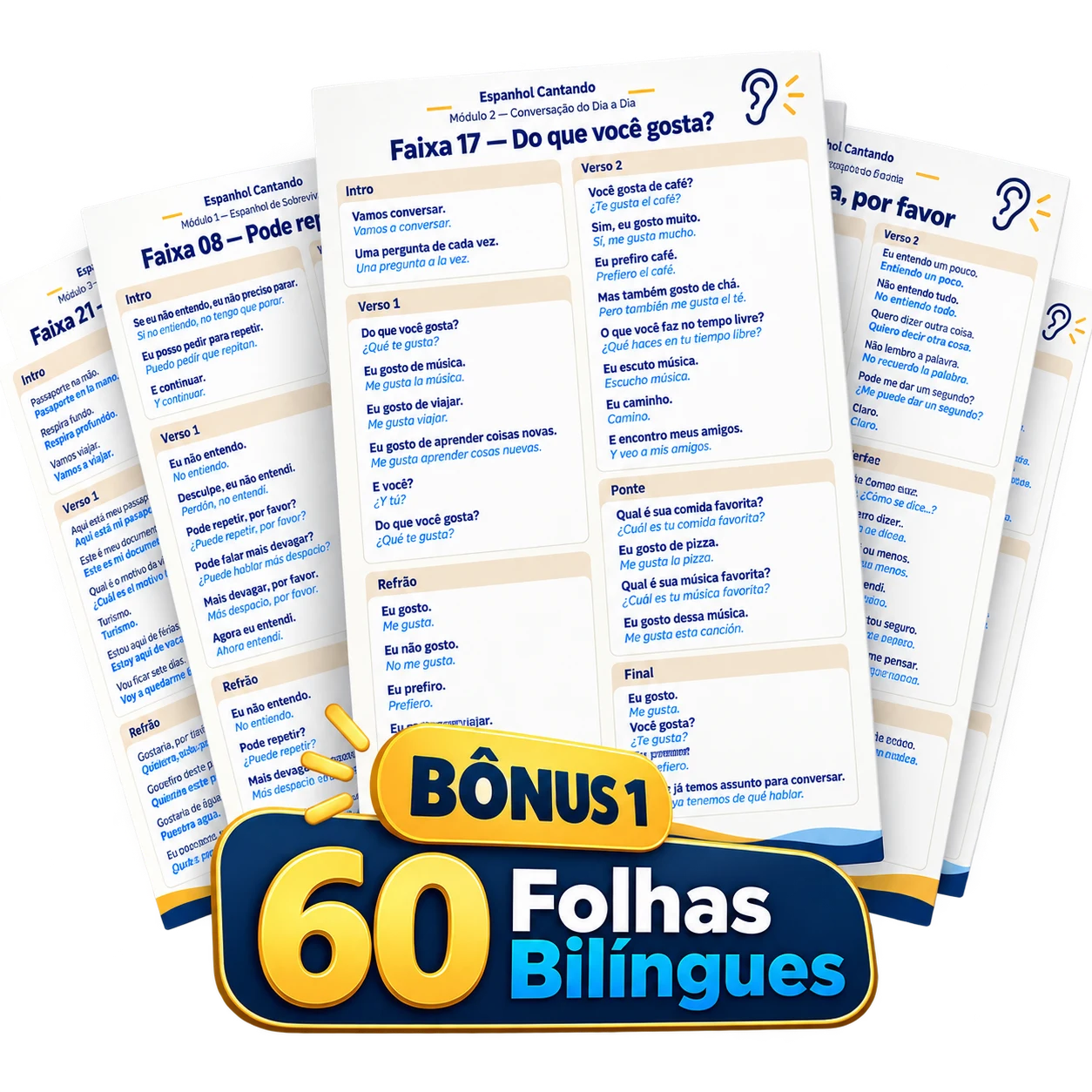 60 Folhas Bilíngues